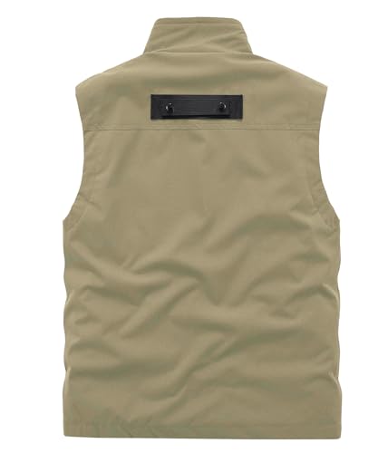 Chaleco de pesca multibolsillos para hombre y chaqueta sin mangas transpirable 2