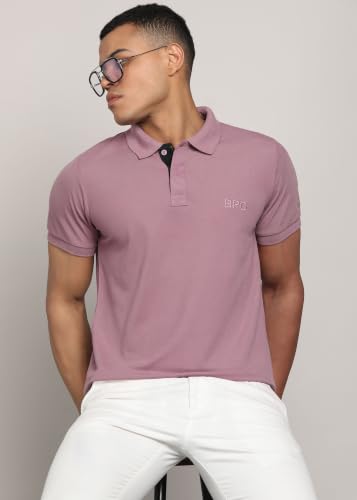 Image of INKKR Men's Solid Polo Neck Half Sleeve Stylish T-Shirt Combo