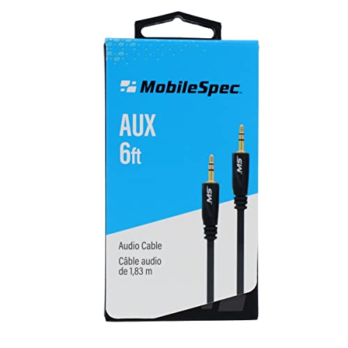 Cable auxiliar Jack 3.5mm macho a macho 6 pies miniatura 3