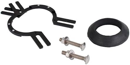 Urinal Flange Repair Kit, Metal Adjustable Flange with Neoprene Gasket, Bolts, Nuts and Washers, Repairs Plastic and Metal Flanges