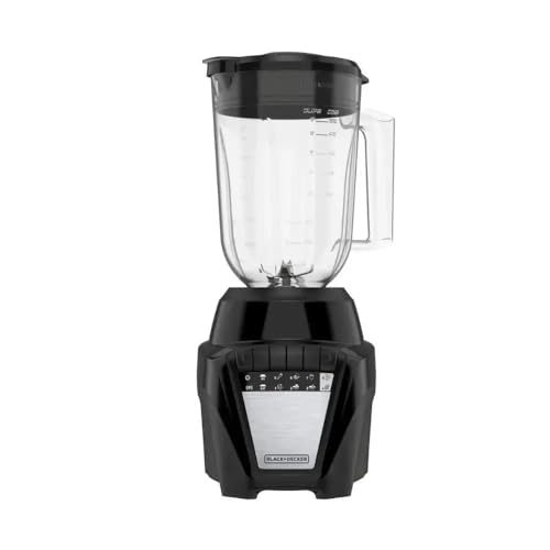 BLACK+DECKER 700W Stainless Steel 6-Tip IceCrush Blender, 8 Speeds + Pulse, 7-Cup Ergonomic Jar (56oz), Ice Crushing & Smoothie Maker