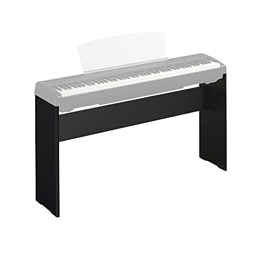 Yamaha L-85A, Supporto per Pianoforte Digitale, Design Resistente, Moderno ed Elegante, Compatibile con Pianoforte Digitale Yamaha P-45, Nero