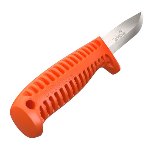 Hultafors Couteau d’artisan HVK Bio version durable de I Couteau tous usages respectueux de l’environnement, à manche ergonomique & lame en acier au carbone I Avec un trou de suspension I 385050