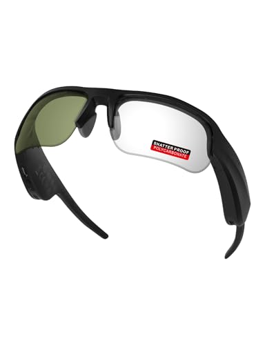 Image of PRO+ Polycarbonate Non-Polarized Replacement Lenses & Nose Pads for BOSE Tempo BMD0011 Sunglasses - Green Photochromic