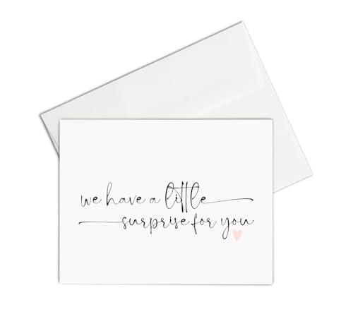 Pregnancy Announcement Card for Grandparents to be, We Have a Little Surprise for You Baby on the Way Card