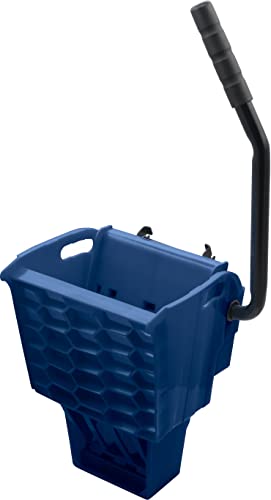 Carlisle Foodservice Products Omnifit 35 Qt Mop Bucket Combo: Side Press Wringer & Soiled Water Insert - Blue #TOP5