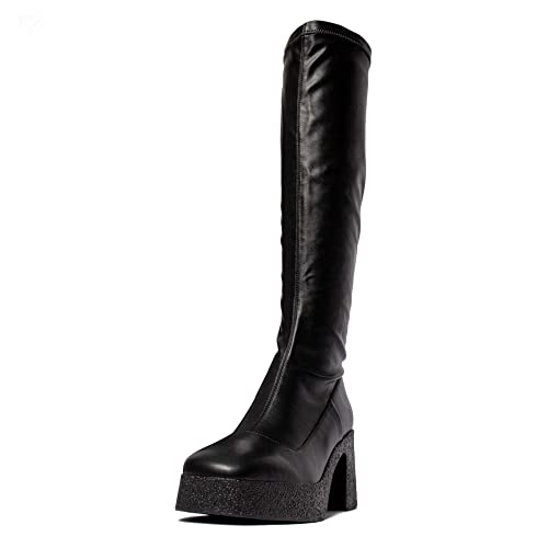 Bottes Hautes au Genou en cuir fait main L37 Femme Brave New World