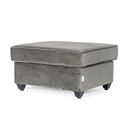 Image of Wakefit Napper Ottoman (Velvet Fabric, Tuscan Tan)