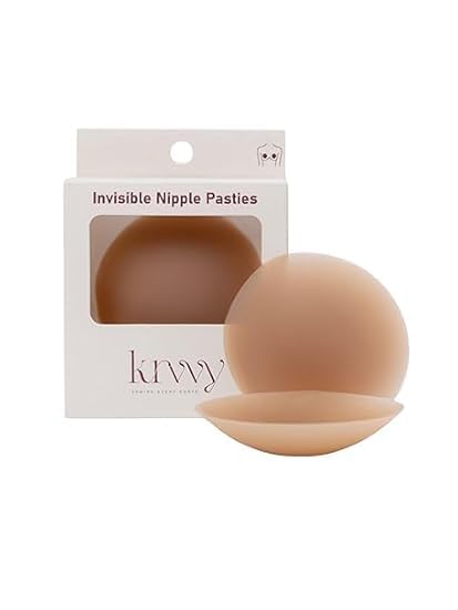 Invisible Nipple Pasties | Silicone Nipple Covers | Reusable Upto 50 Times | Skin-Friendly Self Adhesive Pasties for Women | Nipple Pasties - 2 Pcs
