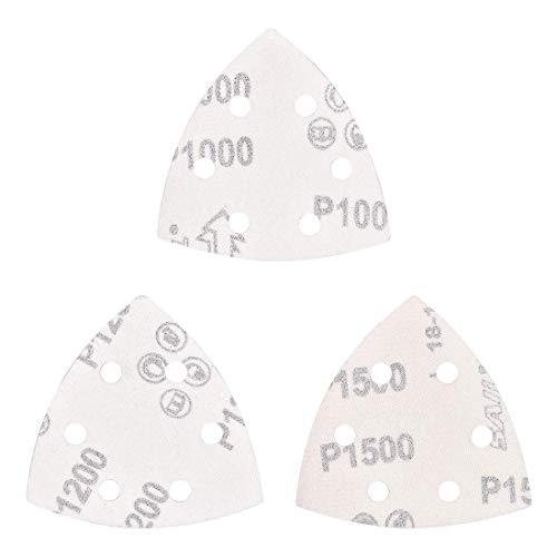 30 pezzi triangolari per levigatura, carta