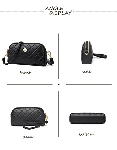 FSD.WG Women's Leather Crossbody Bag Lightweight Shoulder Bag and Stylish Clutch Bag Large Capacity Durable Gift for Ladies3