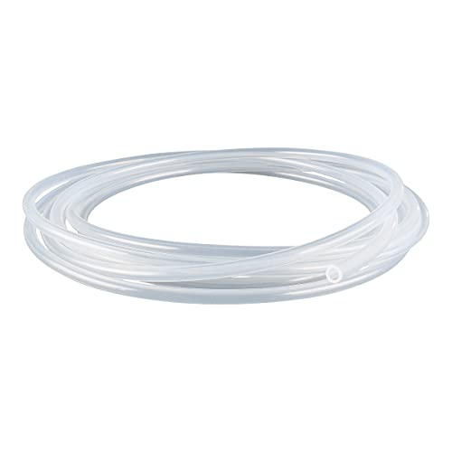 Image of Baomain Silicone Tubing 1 /8 inch ID 3 /16 inch OD-Vacuum Hose Line for Water, Oil, Air Lines Dispensing -3.3 Foot Length /Clear