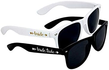 LADY&HOME 10 Pack Bachelorette Party Sunglasses Favors, Bridesmaid and Bride Tribe Sunglasses for Bridal Party, Bridal Shower(Black) - Image 4