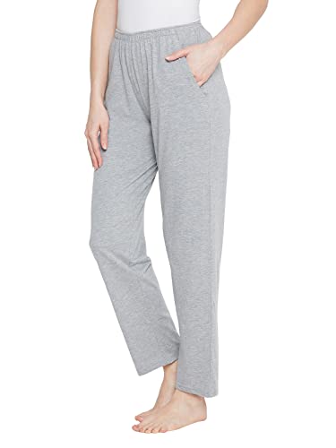 Image of Clovia Women's Cotton Rich Pyjama (LB0173P01 Grey L)