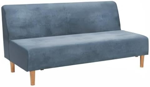 Miniatura 9 de LiveGo Fundas de futón sin brazos, funda elástica plegable para sofá cama con parte inferior elástica, funda de sofá ajustada estampada protectora