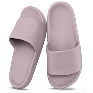 Cloud Slides For Women & Men,Shower Shoes,Pool Sandals,Pillow Slippers,With Arch Support Quick Drying Non-Slip Comfortable Lightweight Cloud Slippers Bathroom Indoor Home Beach