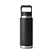 YETI Rambler 26 oz Bottle, Vacuum Insulated, Stainless Steel with Straw Cap, Black
