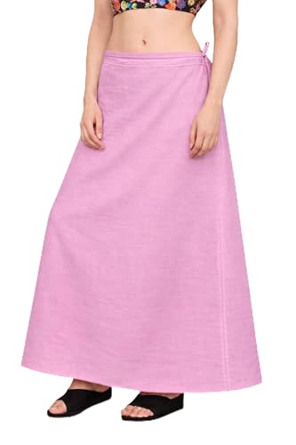 Image of CITIX Pure Cotton Petticoat for Woman Saree | Adujastable Drawstring Waist