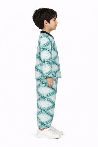 Image of 3BROS BodySuit /Dress for Boys /Girls Full Pajama & Casual Full Sleeves Night Suit Top Combo Kids Set
