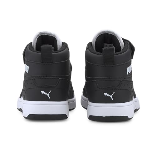 Image of Puma Unisex Baby Rebound Joy Softfoam+ Kids' Shoes Black White Sneaker-10 UK (374688)