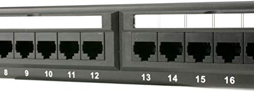 Systec101 Rackmount or Wallmount 24-Port Cat6 RJ45 Patch Panel