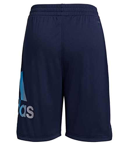 adidas Boys' Active Sports Athletic Shorts (Small, Collegiate Navy with Glory Blue)3