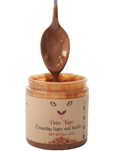 PALEO TIGER | CRUNCHY Tiger Nut Butter | AIP and Paleo Compliant | Nut Free High Prebiotic Ingredients | No Sugar Added | Whole 30 | Low Food Map | Low Oxalate | 8 Ounces.

CRUNCHY Tiger Nut Butter | AIP and Paleo Compliant | Nut Free High Prebiotic 