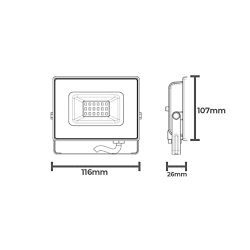 Refletor TR LED Slim 30W Taschibra 3000K