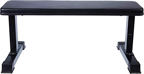 Image of Bodyfit Fitness New for Home Gym | Multi Adjustable Exercise Positions | Full Body Workout Weight Bench | Foam Soft Padding | Bench Press | Heavy Solid Steel Bench. (Flat Simple)