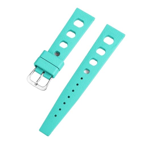 [X] gsJtbfSXgbv KOris S-eiko Citizen NCbN[XEHb`oh 20mm 22mm FKM gsJXgbv X}[gEHb`Xgbv vXgbv(Cyan,22mm)