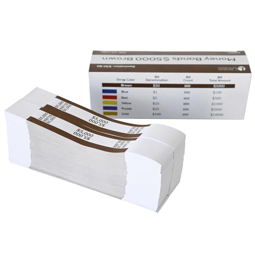 Sangles auto-adhésives pour billets marron L LIKED