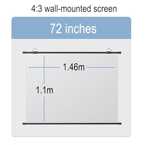 Pantalla Manual de Proyección 72" 4:3 Metal miniatura 2