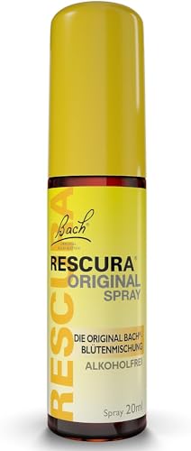Original Bach RESCURA Spray alkoholfrei: (ehemals Rescue) Bachblüten-Mischung, 20ml