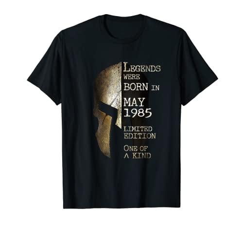 Legends Were Born In May 1985 Cumpleaños Camiseta
