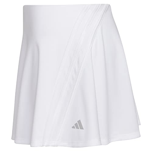 Adidas Girls' Big 3-Stripe Classic Active Sporty Skort, White, M (10/12) #TOP6