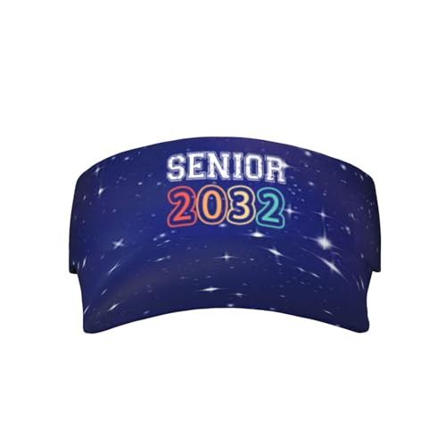 Joisbs Senior Class of 2032 Unisex Sun Visor Cap - Ultimate UV Protection for Stylish Outdoor Fun Black