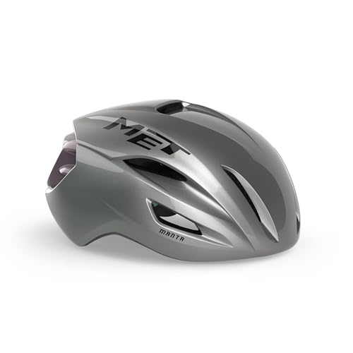 Casco Manta MIPS MET gris ópalo para rutas largas de ciclismo en carretera