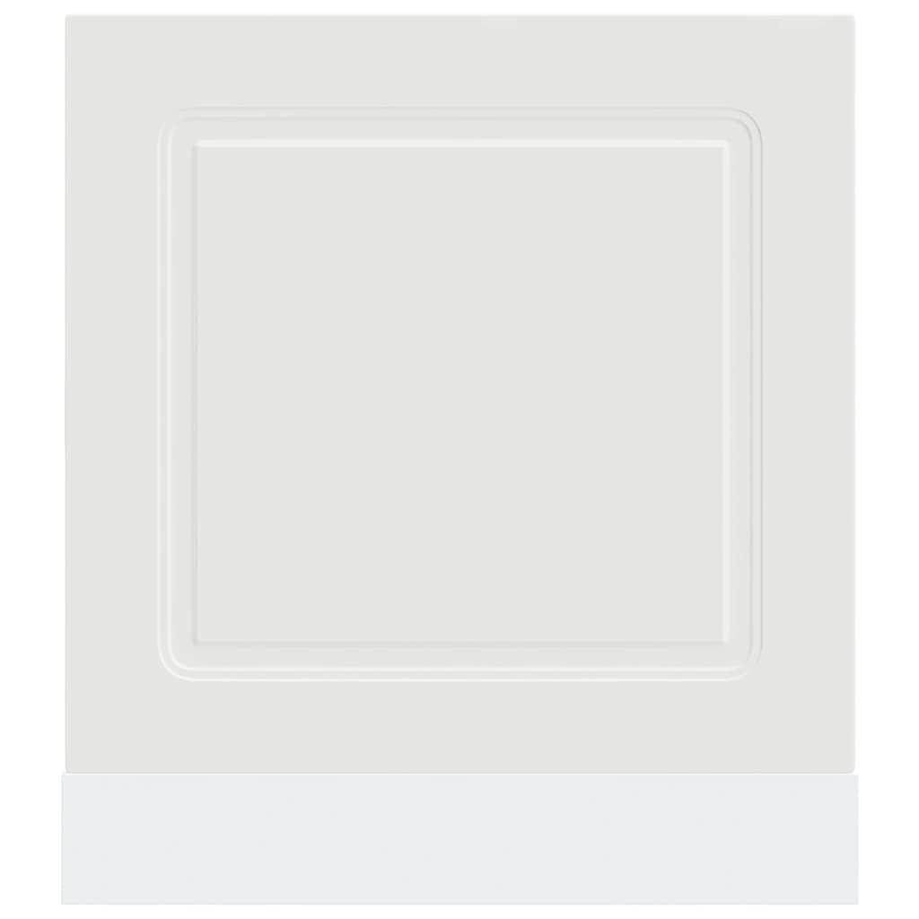 Tomostar Façade de Porte Lave Vaisselle, Panneau de Lave-Vaisselle Accessoire pour Lave-Vaisselle Cuisine Kalmar Blanc 60x1,5x67 cm