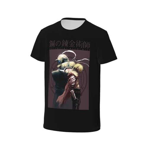 Girl/Boy T Shirts Funny Short Sleeve Tees for Full Metal Alchemistes Top3