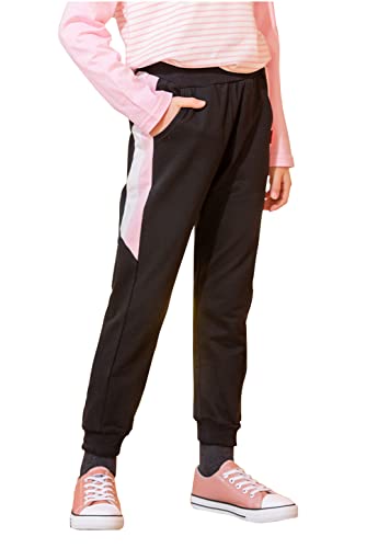 DINGDONG'S CLOSET Toddler Kid Boys Girls Sweatpants Kids Jogger Casual Patchwork Solid Sweats Pants2