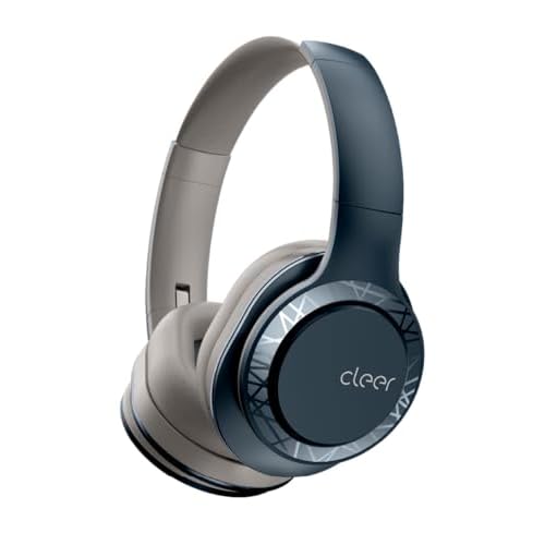 Cleer Audio Enduro 100 Bluetooth Wireless Over the Ear Headphone - Up to 100 Hours Battery Life, Built-in Mic, Hi-Res Sound, Comfortable Fit and Fordable Design, for iPhone & Android (Sand)