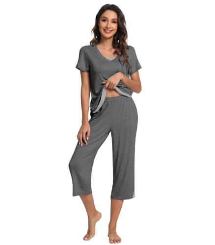 WiWi Bamboo Viscose Short-Sleeve Pajama Set