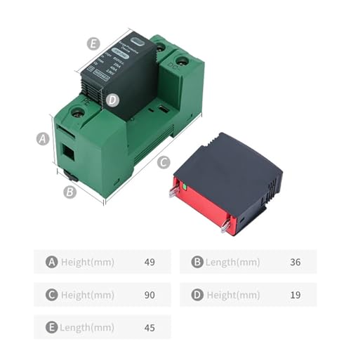 DC SPD 600V parafoudre basse tension 2P-Din 20KA 40KA - 4