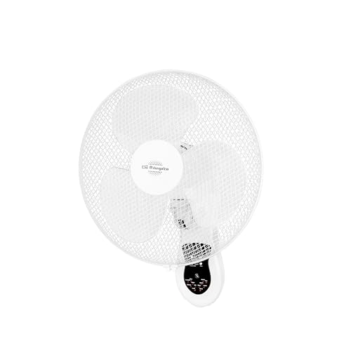 Orbegozo WF0242 - Wandventilator, Fernbedienung, 3 Stufen, mehrfach drehbares Kopfteil, Timer, 40 W, Kunststoff