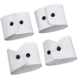 Professional Shirt Faux Collar Wrist Cuffs Extention 2Pieces for Men Women Office Business Conference Outfit Enhancer False Collar for Shirt