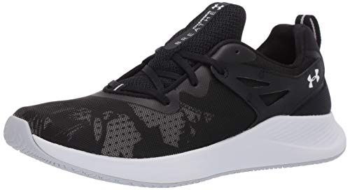 Under Armour Women's Charged Breathe TR 2.0+ Cross Trainer, Black/White, 5 M US