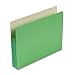 3 1/2 Inch Accordion Expansion Colored File Pocket, Straight Tab, Letter, Green, Total 100 EA, Sold as 1 Carton