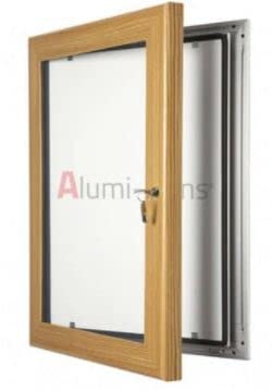 Alumi-signs 45mm Premium Lockable Poster Case (Pine, 20" x 30")
