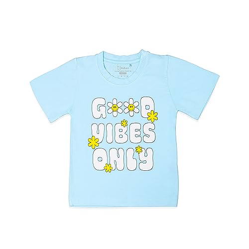 Image of Kidbea Baby Boys 100% Bamboo Soft Cotton Half Sleeve T-Shirt Multicolor