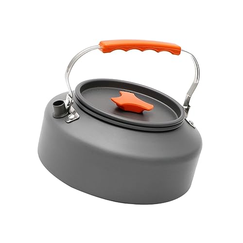 OSOLADY Camping Teapot Outdoor Kettle with Folding Handle Lightweight and Durable Design for Boiling Water and Making Tea Picnics and Camping Trips